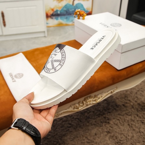 Replica Versace Slippers For Men #855968 $48.00 USD for Wholesale