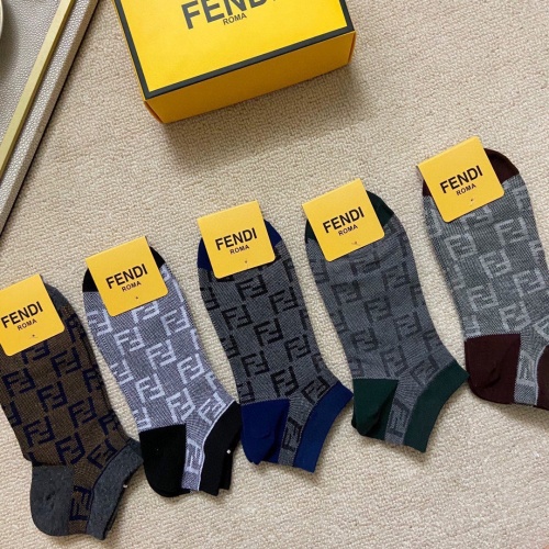 Replica Fendi Socks #856134 $25.00 USD for Wholesale