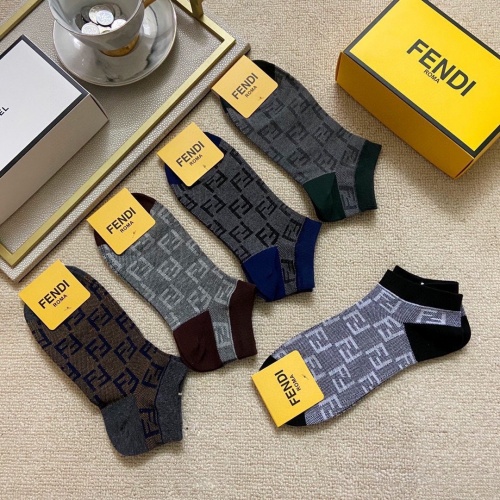 Replica Fendi Socks #856134 $25.00 USD for Wholesale