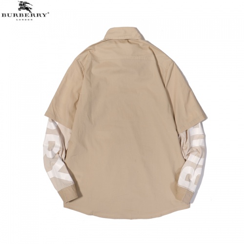 Replica Burberry Shirts Long Sleeved For Men #856259 $45.00 USD for Wholesale