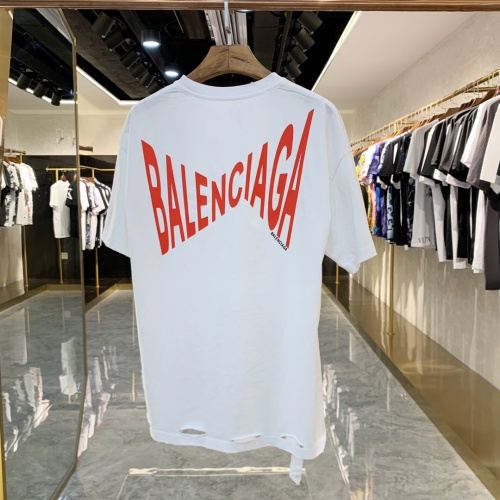 Replica Balenciaga T-Shirts Short Sleeved For Men #856393 $42.00 USD for Wholesale