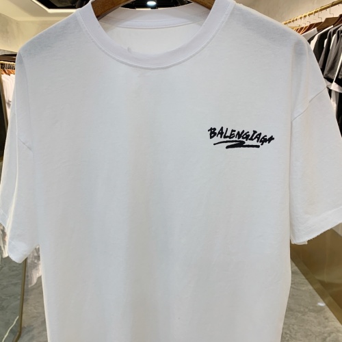 Replica Balenciaga T-Shirts Short Sleeved For Men #856395 $42.00 USD for Wholesale