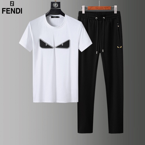 Fendi Tracksuits Short Sleeved For Men #857272 $68.00 USD, Wholesale Replica Fendi Tracksuits