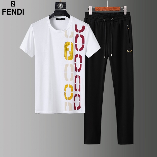 Fendi Tracksuits Short Sleeved For Men #857279 $68.00 USD, Wholesale Replica Fendi Tracksuits