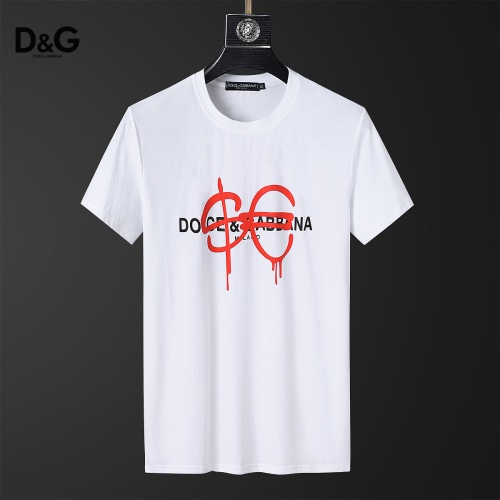 Replica Dolce & Gabbana D&G Tracksuits Short Sleeved For Men #857282 $68.00 USD for Wholesale