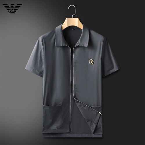 Replica Armani Tracksuits Short Sleeved For Men #857324 $85.00 USD for Wholesale