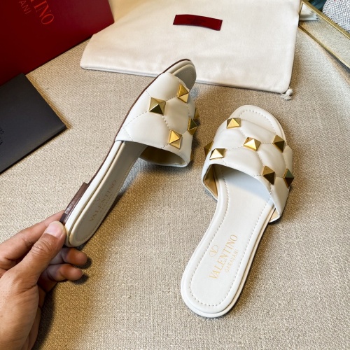 Replica Valentino Slippers For Women #857363 $85.00 USD for Wholesale