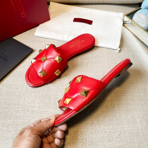 Replica Valentino Slippers For Women #857365 $85.00 USD for Wholesale