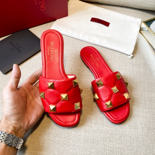 Replica Valentino Slippers For Women #857365 $85.00 USD for Wholesale
