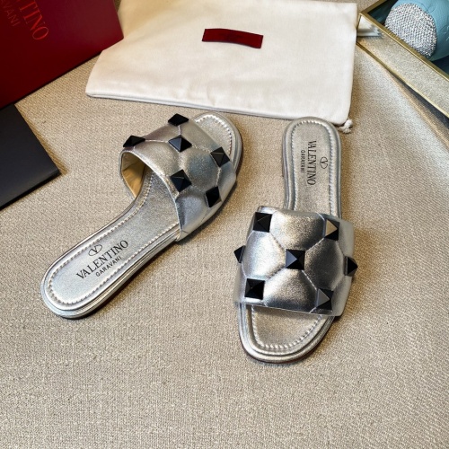 Replica Valentino Slippers For Women #857367 $85.00 USD for Wholesale