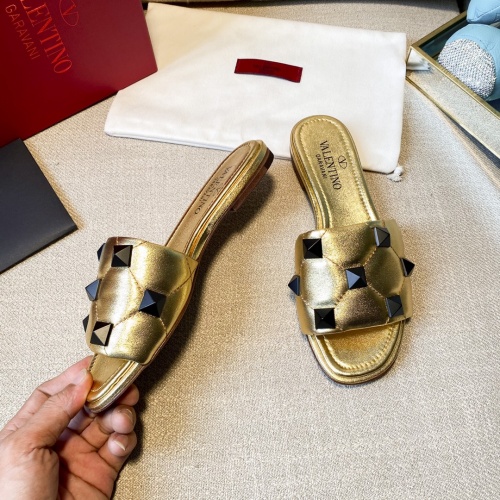 Replica Valentino Slippers For Women #857368 $85.00 USD for Wholesale