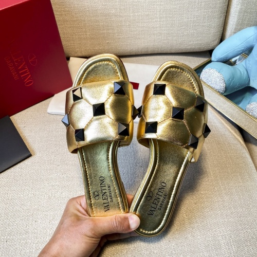 Replica Valentino Slippers For Women #857368 $85.00 USD for Wholesale