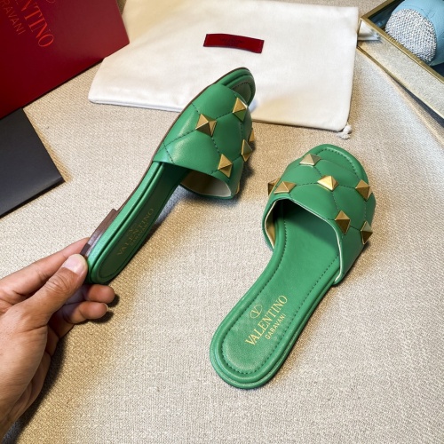 Replica Valentino Slippers For Women #857369 $85.00 USD for Wholesale