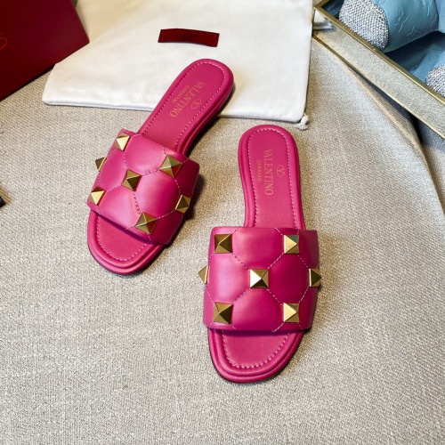 Replica Valentino Slippers For Women #857370 $85.00 USD for Wholesale