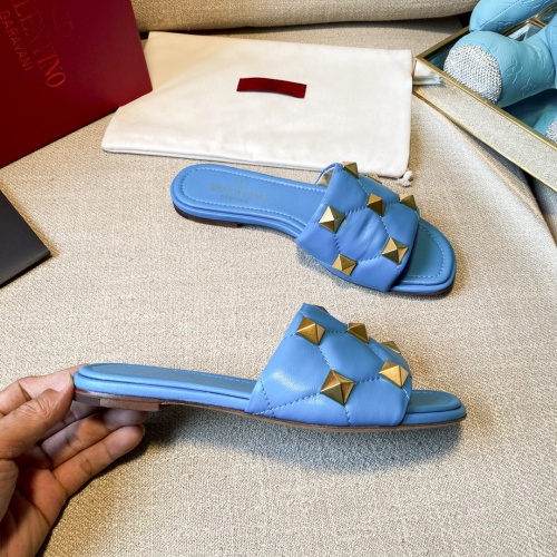 Replica Valentino Slippers For Women #857371 $85.00 USD for Wholesale