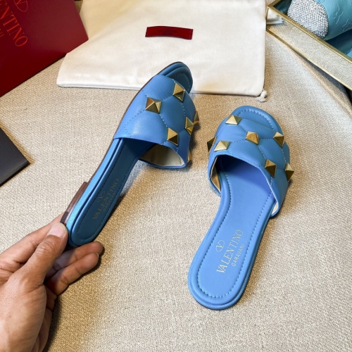Replica Valentino Slippers For Women #857371 $85.00 USD for Wholesale