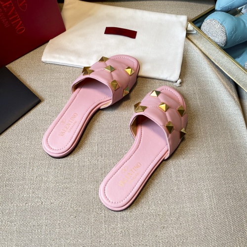 Replica Valentino Slippers For Women #857372 $85.00 USD for Wholesale
