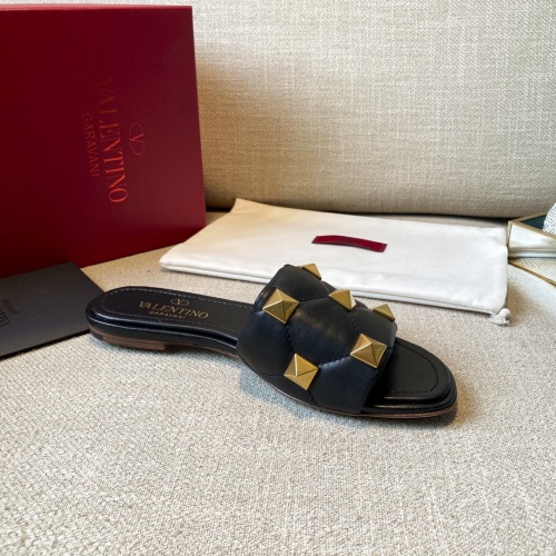 Replica Valentino Slippers For Women #857373 $85.00 USD for Wholesale