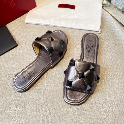 Replica Valentino Slippers For Women #857374 $85.00 USD for Wholesale