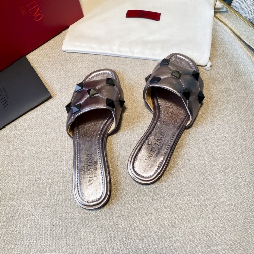 Replica Valentino Slippers For Women #857374 $85.00 USD for Wholesale