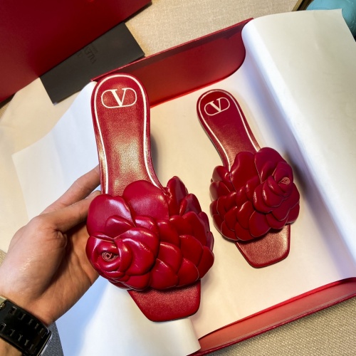 Replica Valentino Slippers For Women #857378 $98.00 USD for Wholesale