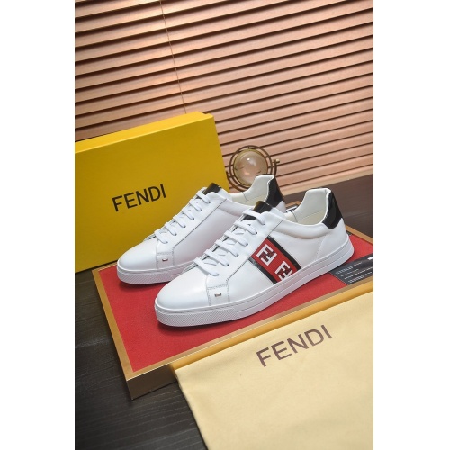 Replica Fendi Casual Shoes For Men #857470 $80.00 USD for Wholesale