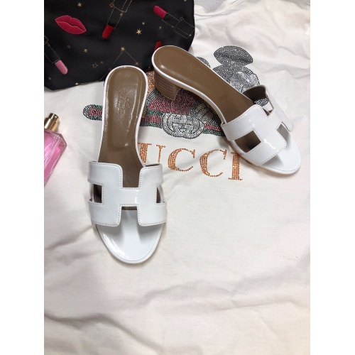Replica Hermes Slippers For Women #857681 $64.00 USD for Wholesale
