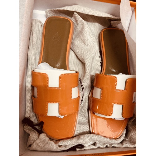 Replica Hermes Slippers For Women #857705 $52.00 USD for Wholesale