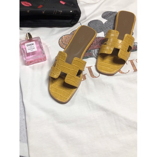 Replica Hermes Slippers For Women #857713 $52.00 USD for Wholesale
