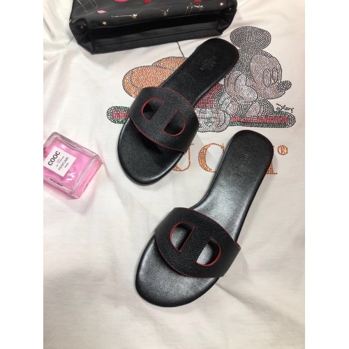 Hermes Slippers For Women #857714 $52.00 USD, Wholesale Replica Hermes Slippers