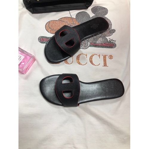 Replica Hermes Slippers For Women #857714 $52.00 USD for Wholesale