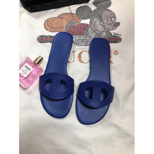 Replica Hermes Slippers For Women #857719 $52.00 USD for Wholesale