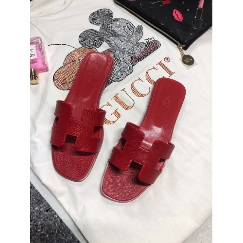 Replica Hermes Slippers For Women #857738 $52.00 USD for Wholesale