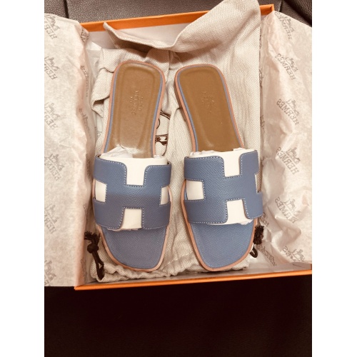 Replica Hermes Slippers For Women #857742 $52.00 USD for Wholesale