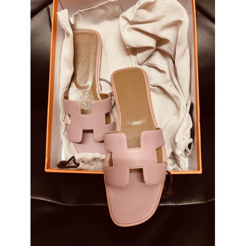 Replica Hermes Slippers For Women #857743 $52.00 USD for Wholesale