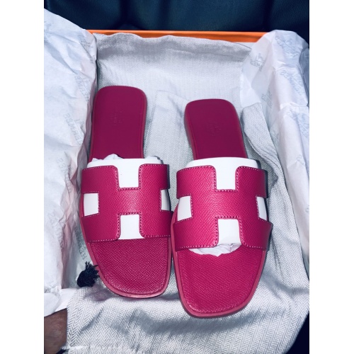 Replica Hermes Slippers For Women #857746 $52.00 USD for Wholesale
