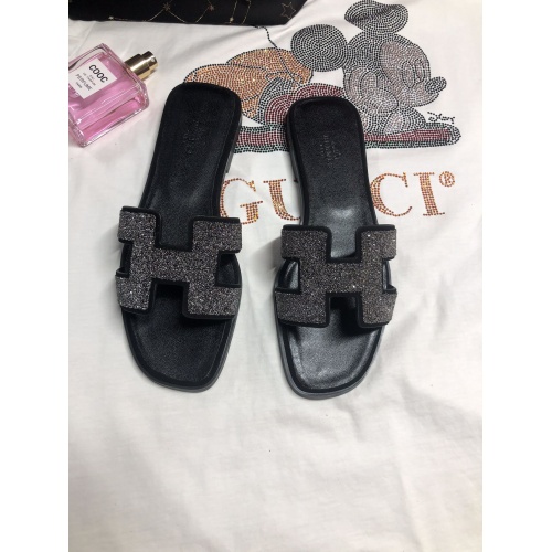 Replica Hermes Slippers For Women #857755 $52.00 USD for Wholesale