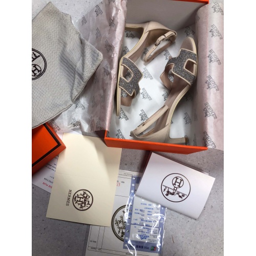 Replica Hermes Sandal For Women #857771 $68.00 USD for Wholesale