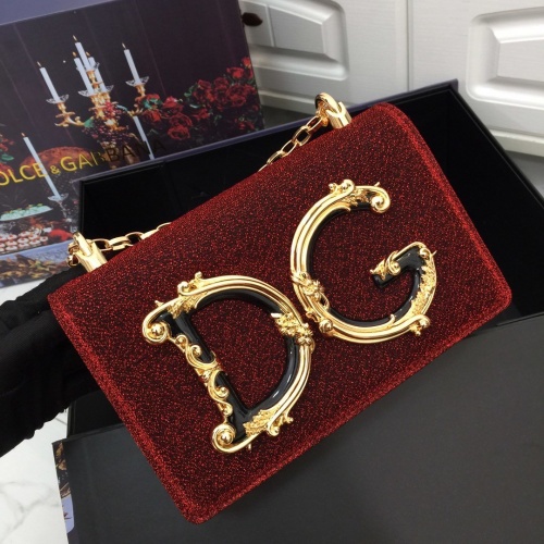 Replica Dolce & Gabbana D&G AAA Quality Messenger Bags For Women #857793 $155.00 USD for Wholesale