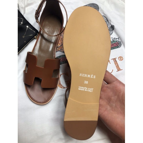 Replica Hermes Sandal For Women #857798 $64.00 USD for Wholesale