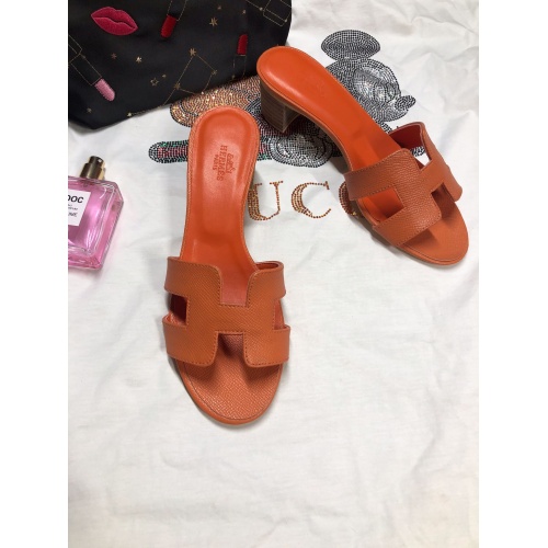 Hermes Slippers For Women #857812 $64.00 USD, Wholesale Replica Hermes Slippers