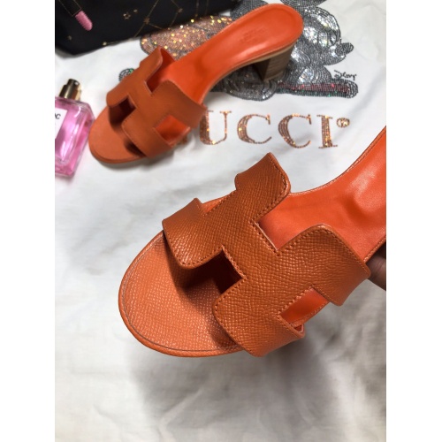 Replica Hermes Slippers For Women #857812 $64.00 USD for Wholesale