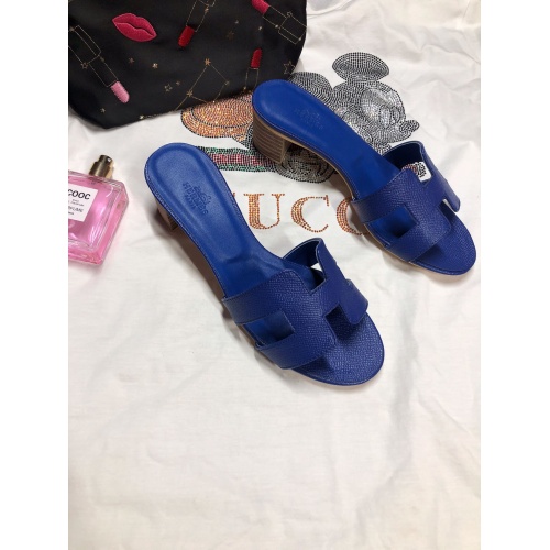 Replica Hermes Slippers For Women #857813 $64.00 USD for Wholesale