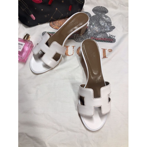 Replica Hermes Slippers For Women #857822 $64.00 USD for Wholesale