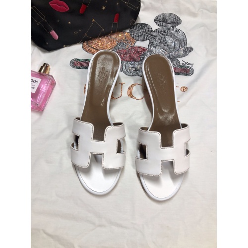 Replica Hermes Slippers For Women #857822 $64.00 USD for Wholesale