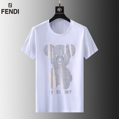 Fendi T-Shirts Short Sleeved For Men #857877 $39.00 USD, Wholesale Replica Fendi T-Shirts