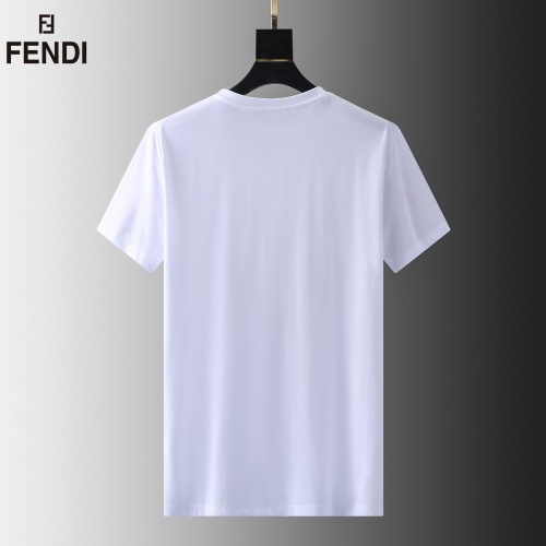 Replica Fendi T-Shirts Short Sleeved For Men #857877 $39.00 USD for Wholesale