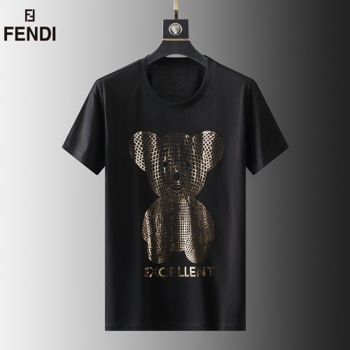 Fendi T-Shirts Short Sleeved For Men #857878 $39.00 USD, Wholesale Replica Fendi T-Shirts