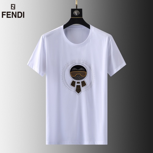 Fendi T-Shirts Short Sleeved For Men #857891 $39.00 USD, Wholesale Replica Fendi T-Shirts