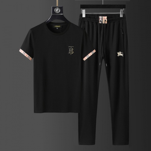 Burberry Tracksuits Short Sleeved For Men #857954 $68.00 USD, Wholesale Replica Burberry Tracksuits